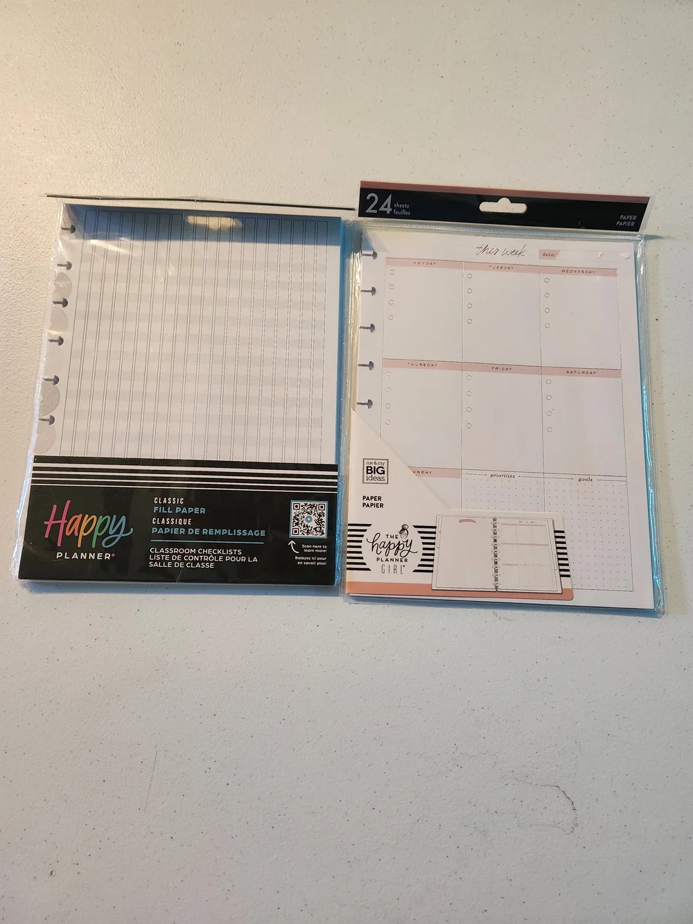 Happy Planner Classic Fill Paper Pads - Black & White